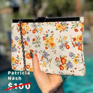 Patricia Nash Mini Meadows Asher Leather Clutch